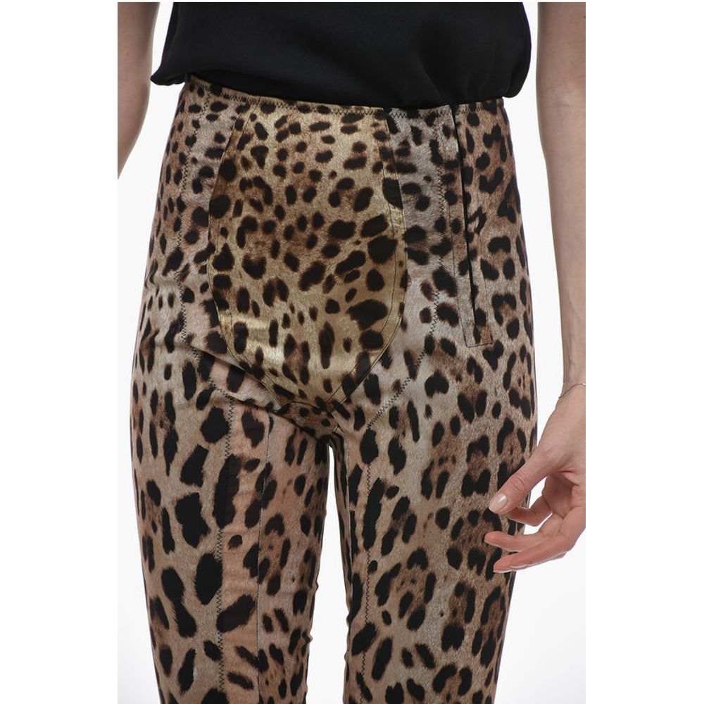 Animal Patterned Skinny Fit Pants