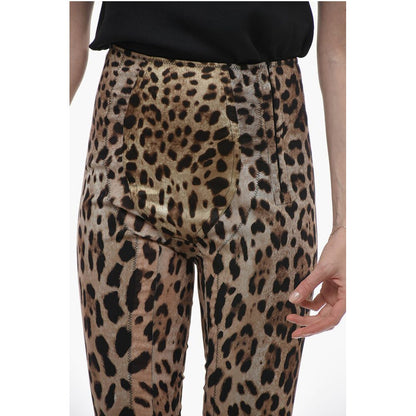 Animal Patterned Skinny Fit Pants