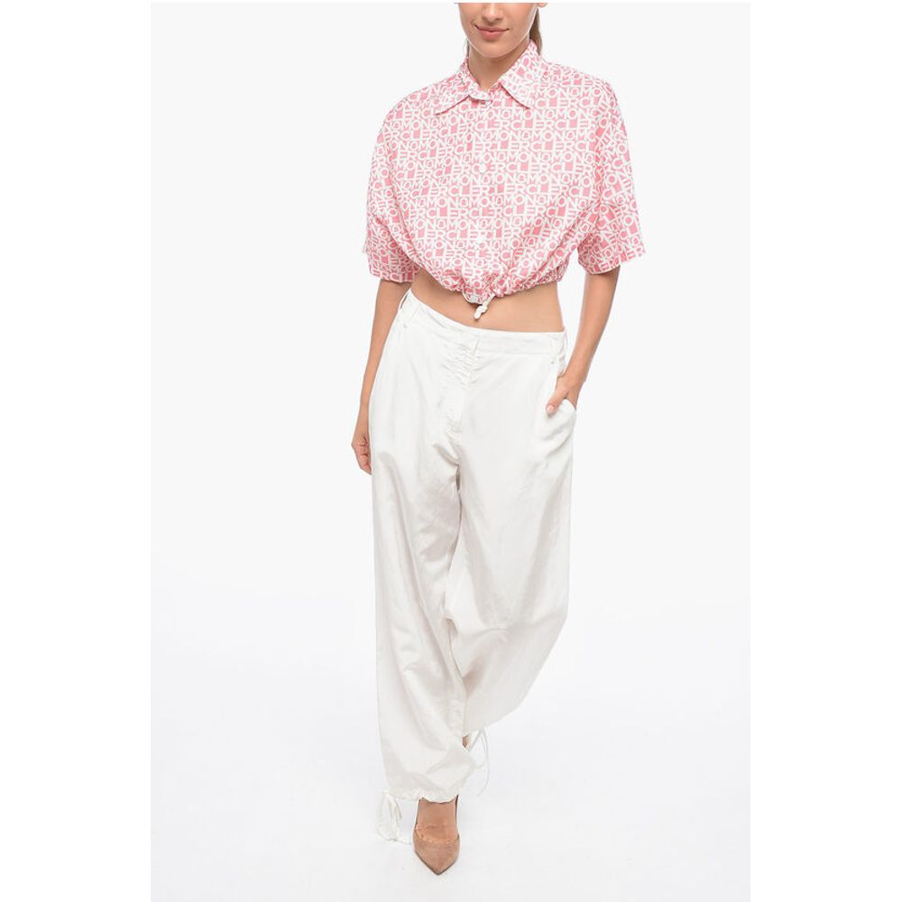 Flax Blend Pants with Drawtringed Cuffs