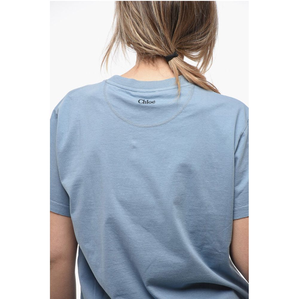 Crew Neck Monochrome Cotton T-Shirt