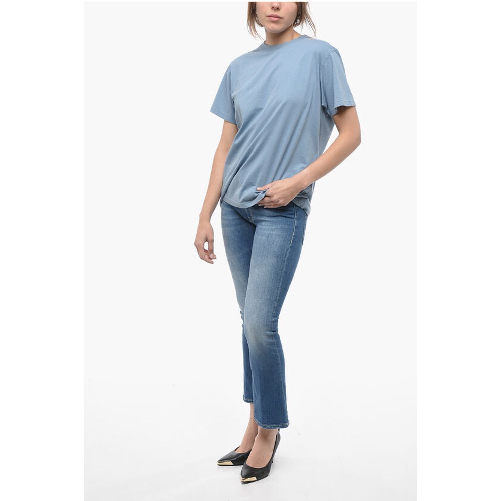Crew Neck Monochrome Cotton T-Shirt