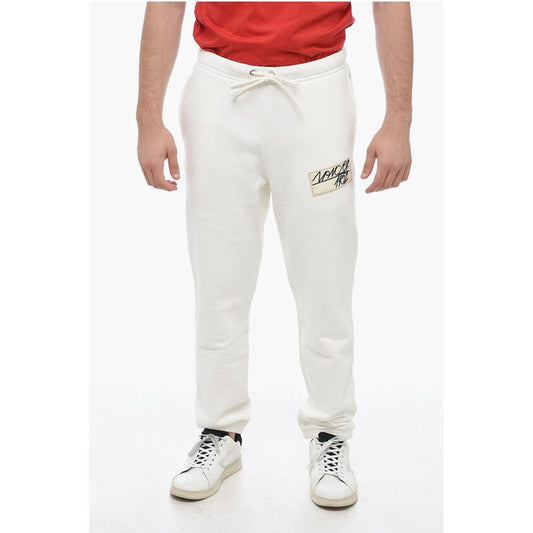 Fleece Joggers with Logo Patch