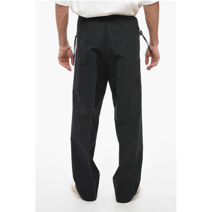 Cotton Blend Cargo Pants with Drawstring
