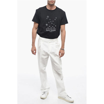 High-waisted Chino Pants with Front Pleats