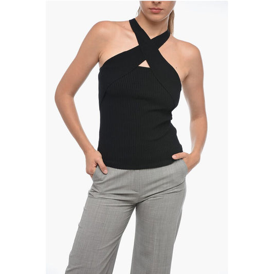 Ribbed Design Knitted Tank Top