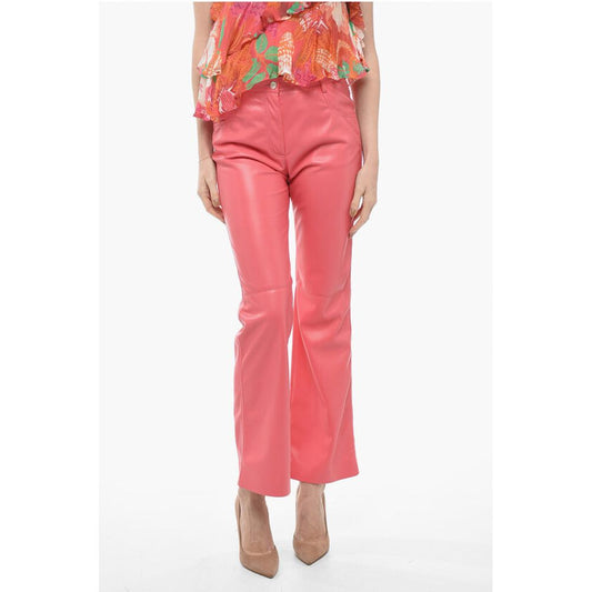 5 Pocket Straight Fit Eco-leather Pants