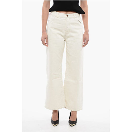 5 Pocket Cotton Blend Palazzo Pants