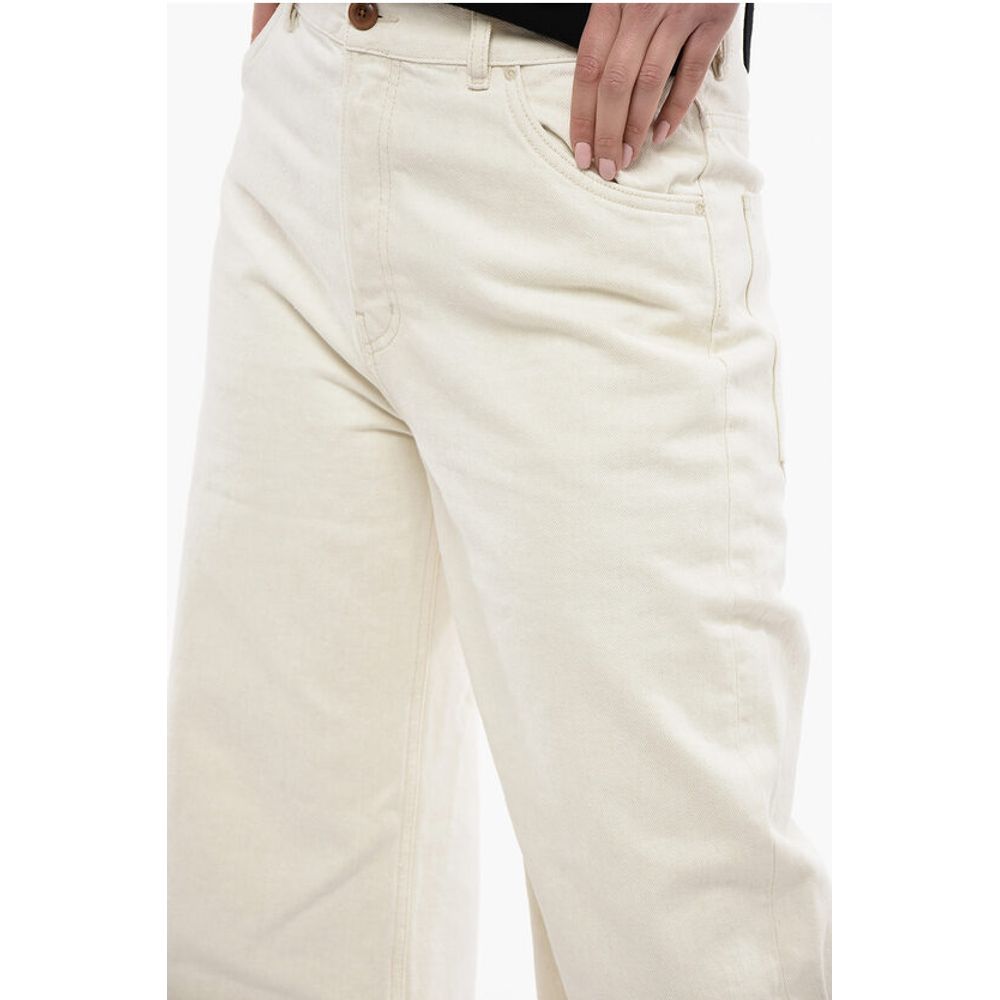5 Pocket Cotton Blend Palazzo Pants
