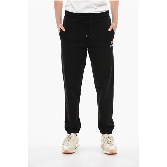 Brushed Cotton CREST LOGO Sweatpants with Cuffs