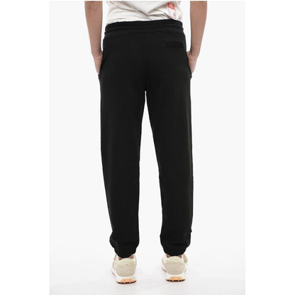 Brushed Cotton CREST LOGO Sweatpants with Cuffs