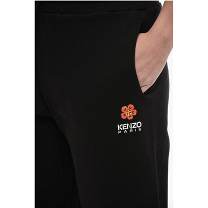 Brushed Cotton CREST LOGO Sweatpants with Cuffs