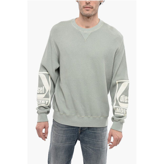Honeycomb Motif S-GINAFFLE Crew-neck Sweatshirt