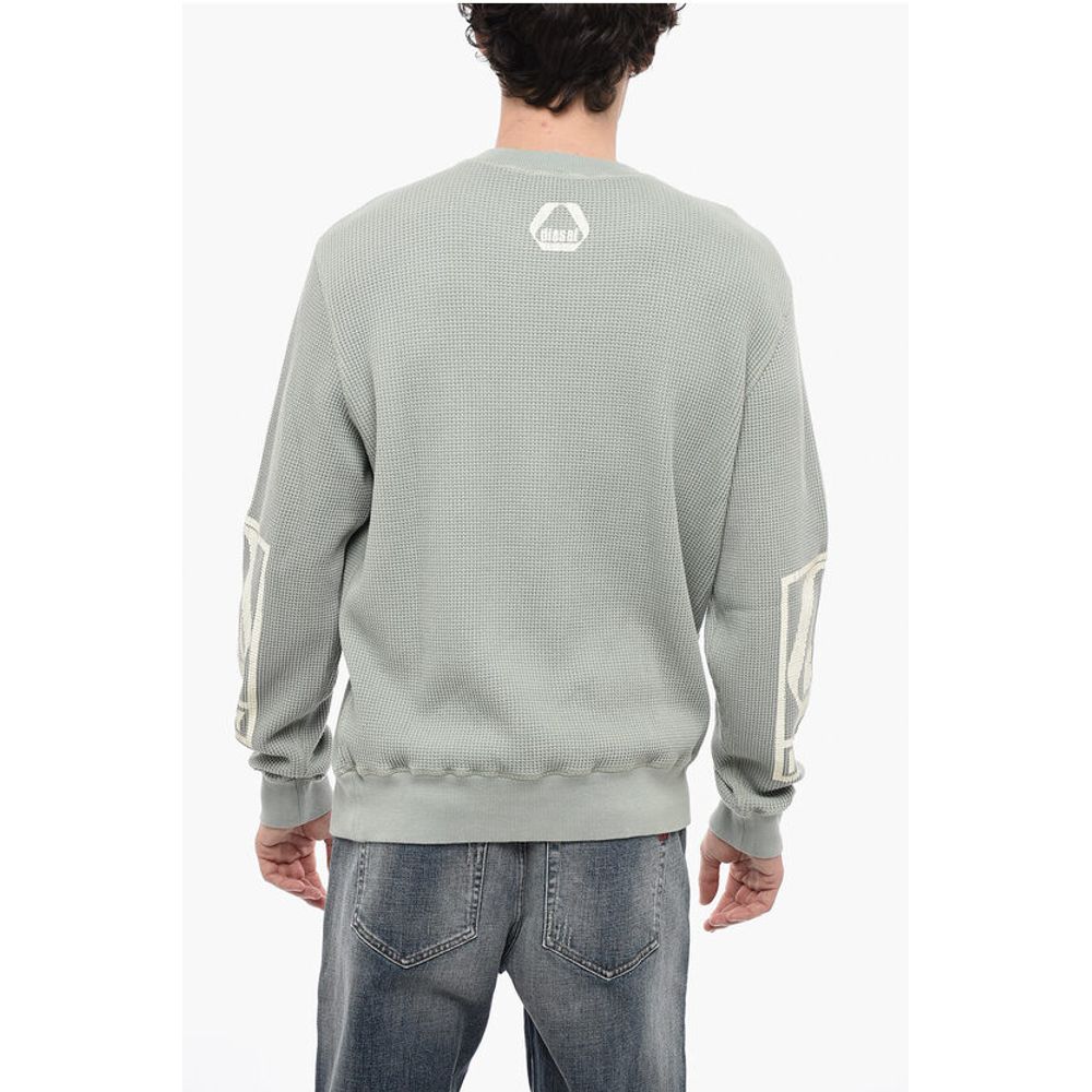 Honeycomb Motif S-GINAFFLE Crew-neck Sweatshirt