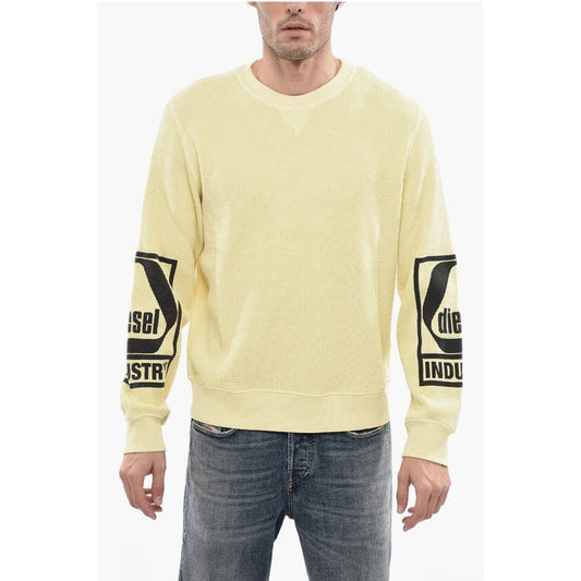 Honeycomb Motif S-GINAFFLE Crew-neck Sweatshirt