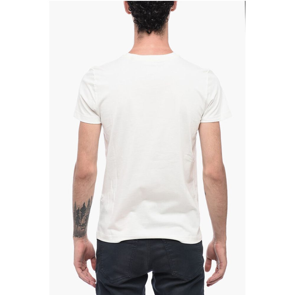 Crew-Neck Cotton T-DIEGOR-E10 T-shirt With Velvet Logo