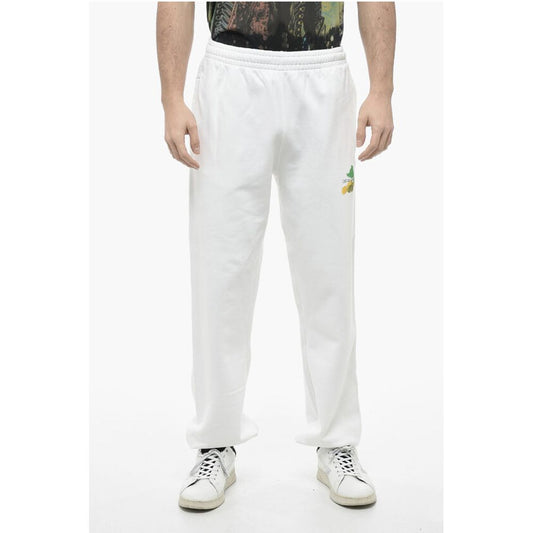 Cotton BRUSH ARROW Sweatpants with Graphic Print