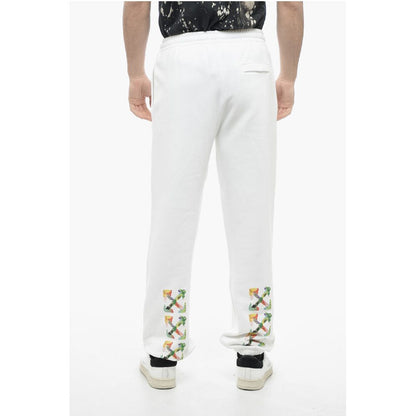 Cotton BRUSH ARROW Sweatpants with Graphic Print