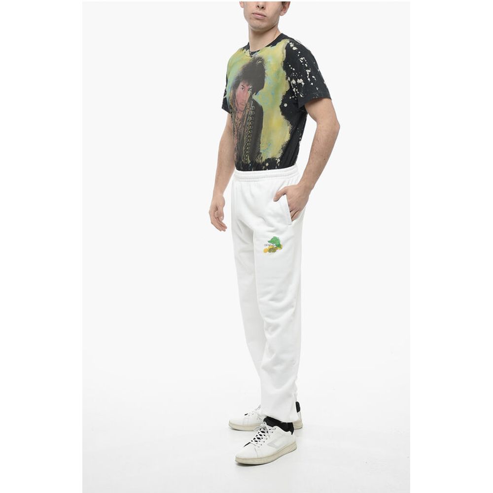 Cotton BRUSH ARROW Sweatpants with Graphic Print