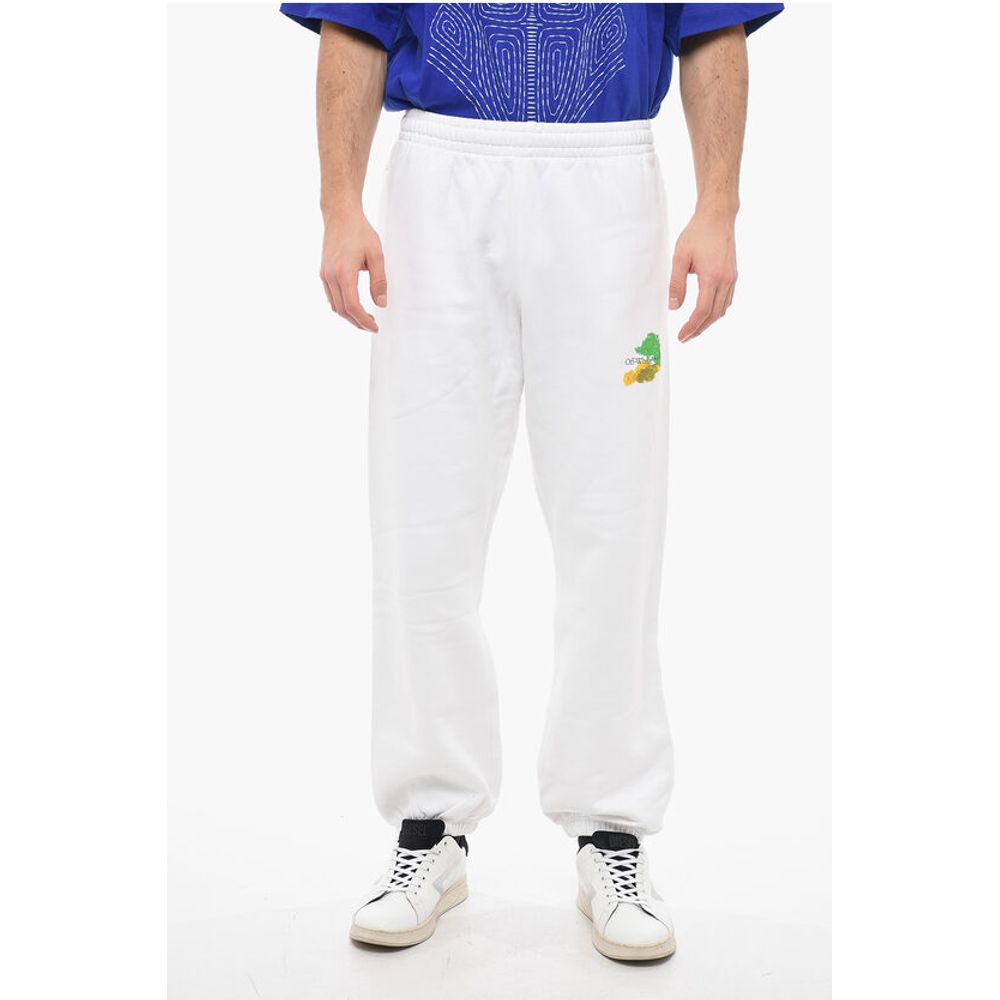 Cotton BRUSH ARROW Sweatpants with Graphic Print