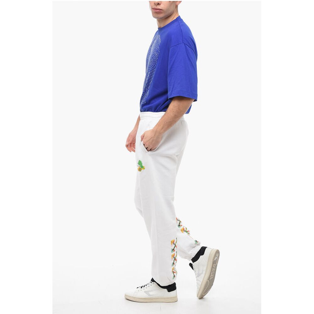 Cotton BRUSH ARROW Sweatpants with Graphic Print