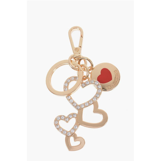 LOVE Golden-Effect keyring with Heart-Shaped Charm