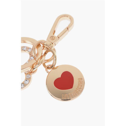 LOVE Golden-Effect keyring with Heart-Shaped Charm