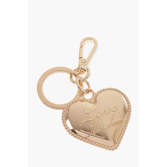 LOVE Golden-Effect keyring with Heart-Shaped Charm