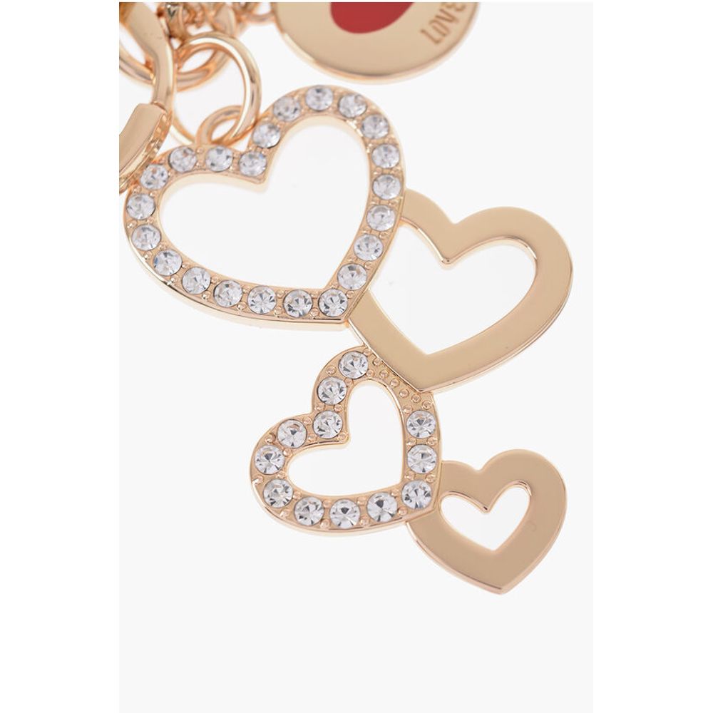 LOVE Golden-Effect keyring with Heart-Shaped Charm