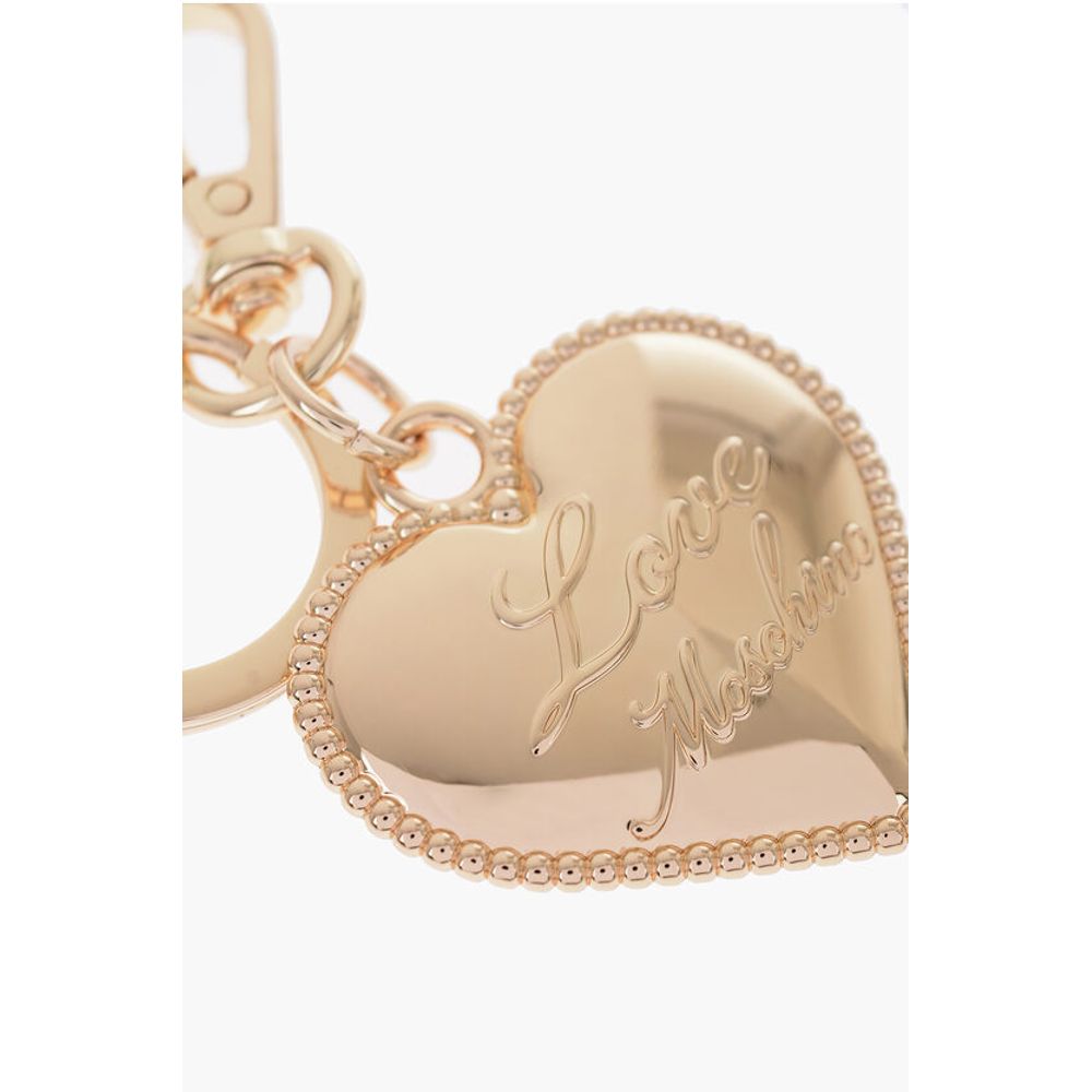 LOVE Golden-Effect keyring with Heart-Shaped Charm