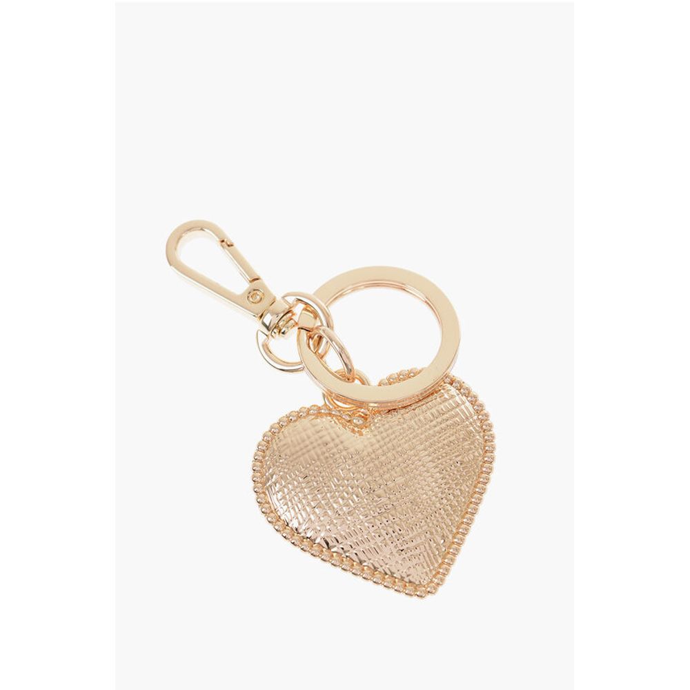 LOVE Golden-Effect keyring with Heart-Shaped Charm