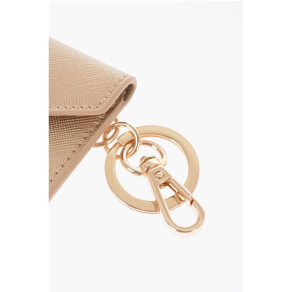 LOVE Saffiano Faux Leather Envelope Keyring