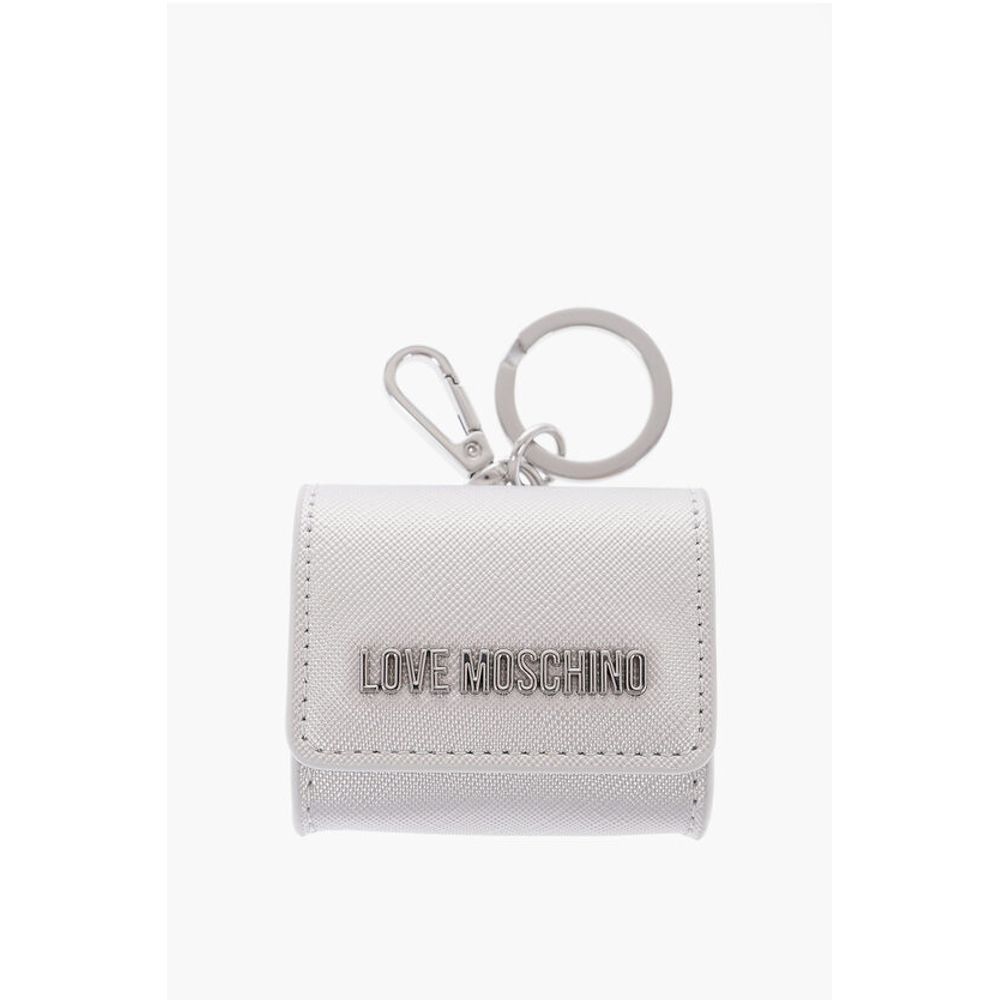 LOVE Saffiano Faux Leather Coin Purse with Key Holder