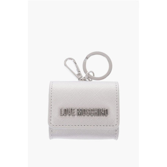 LOVE Saffiano Faux Leather Coin Purse with Key Holder