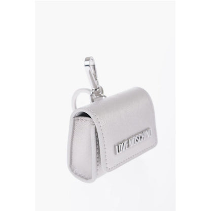LOVE Saffiano Faux Leather Coin Purse with Key Holder