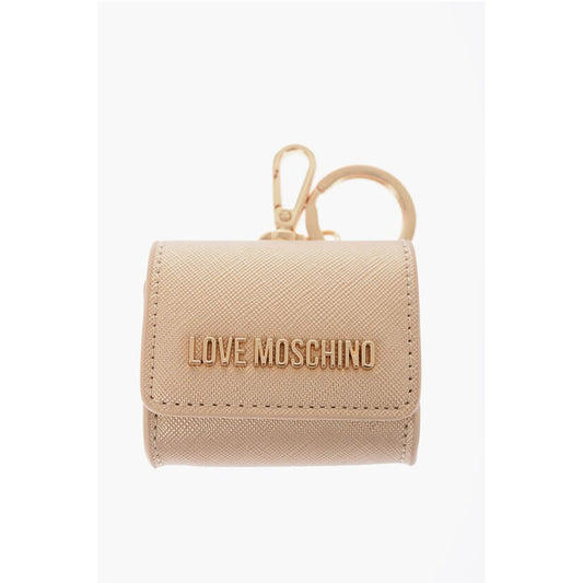 LOVE Saffiano Faux Leather Coin Purse with Key Holder