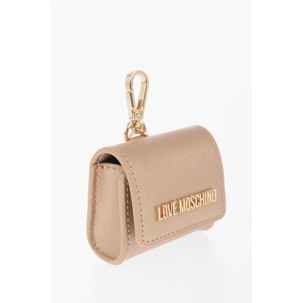 LOVE Saffiano Faux Leather Coin Purse with Key Holder