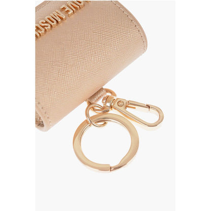 LOVE Saffiano Faux Leather Coin Purse with Key Holder