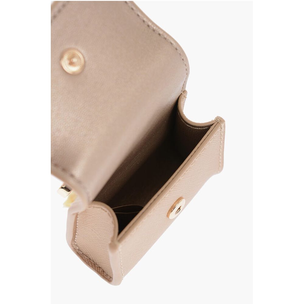 LOVE Saffiano Faux Leather Coin Purse with Key Holder