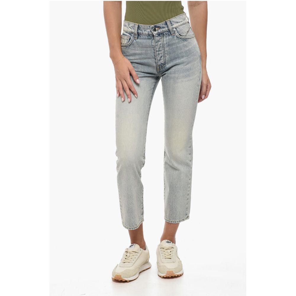 Straight Leg Jeans with Belt Loops 18cm