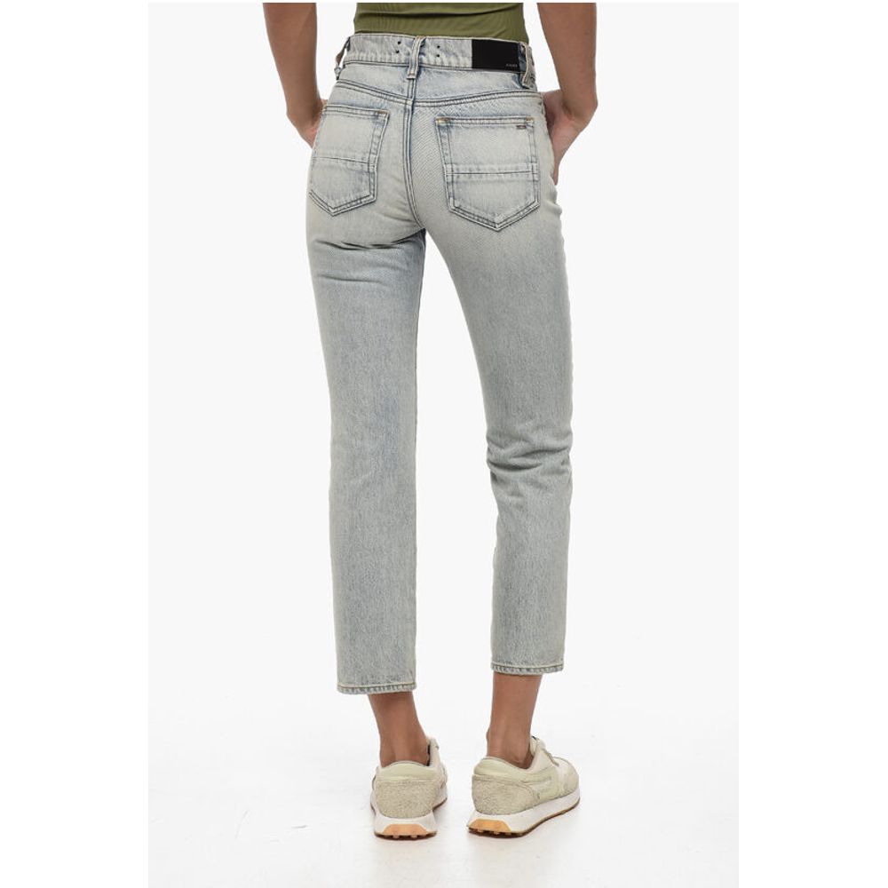 Straight Leg Jeans with Belt Loops 18cm