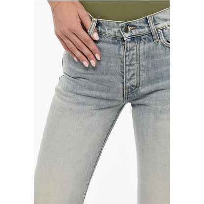 Straight Leg Jeans with Belt Loops 18cm