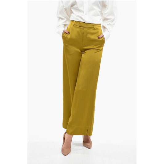 Satin Palazzo Pants with Belt Loops