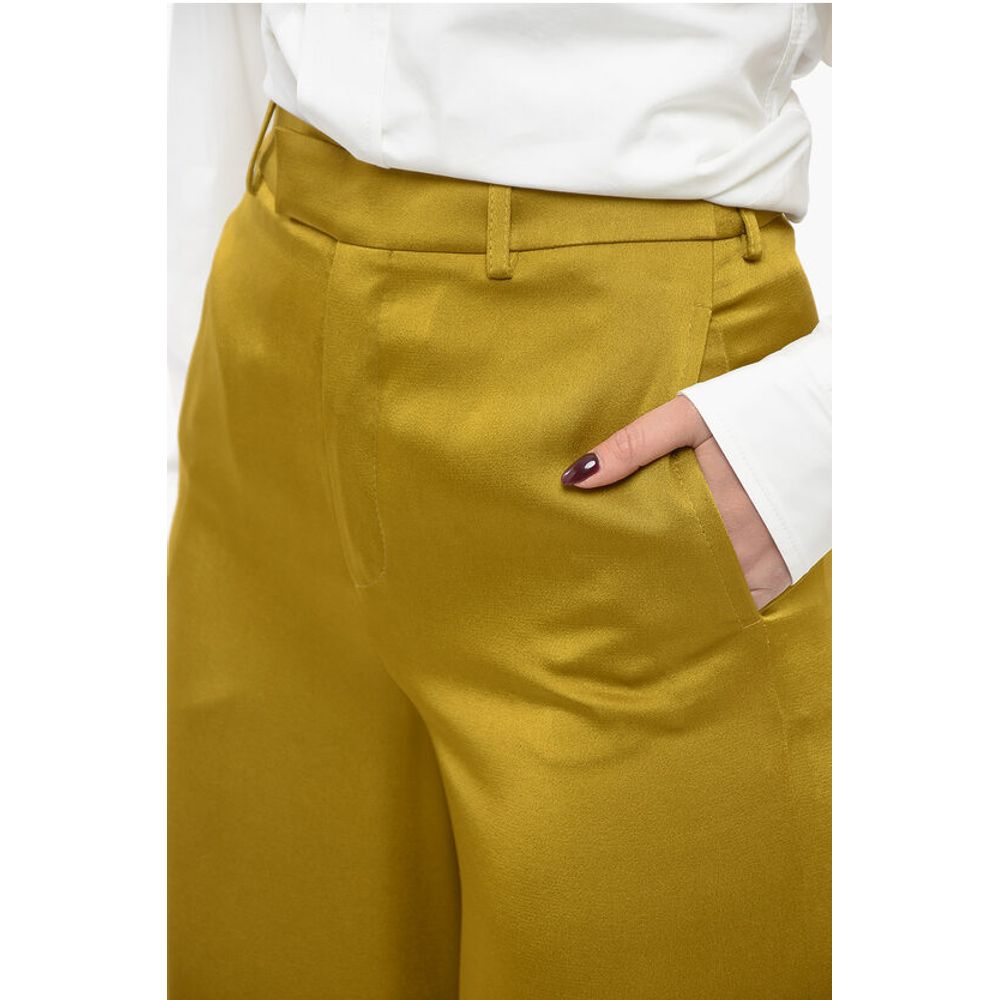 Satin Palazzo Pants with Belt Loops