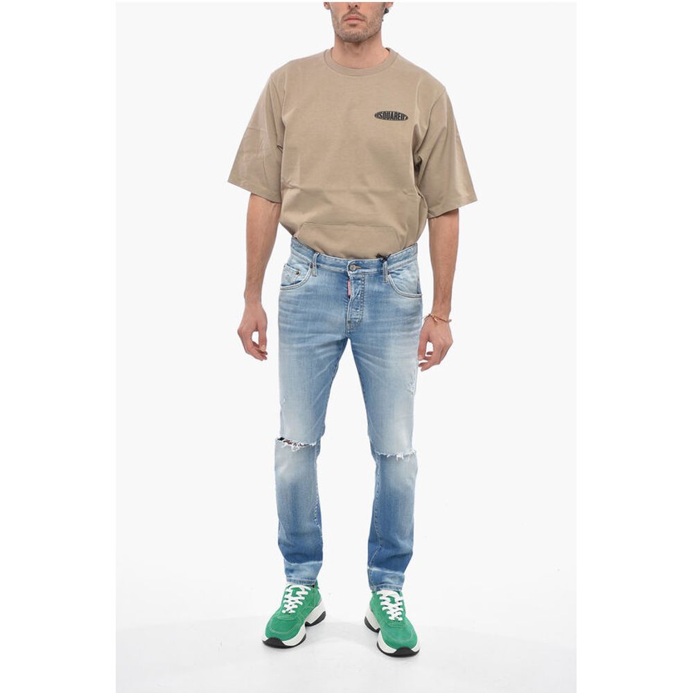 5 Pocket Distressed Skater Fit Denims 16cm