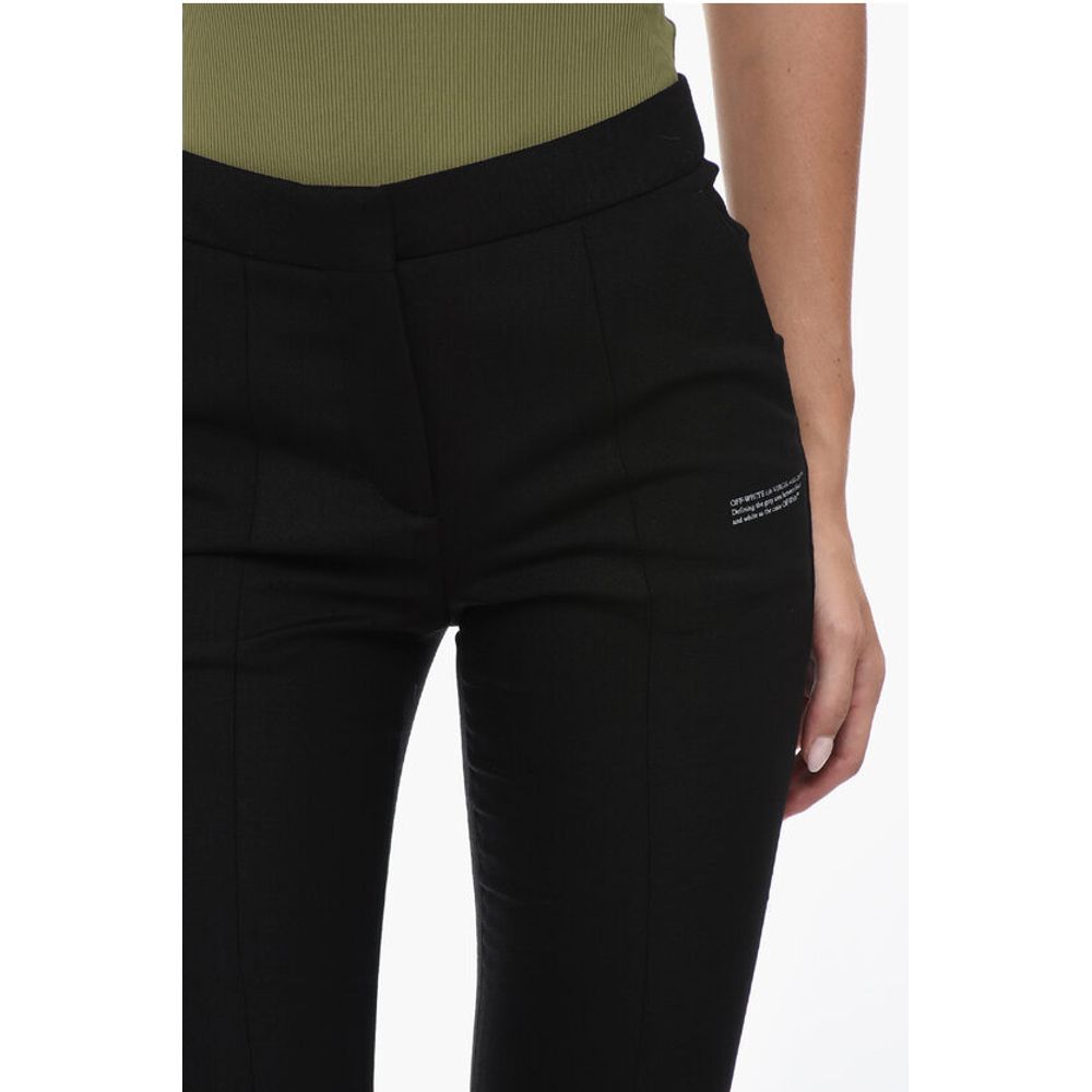 Flare Fit CORPORATE Pants WIth Bottom Slits
