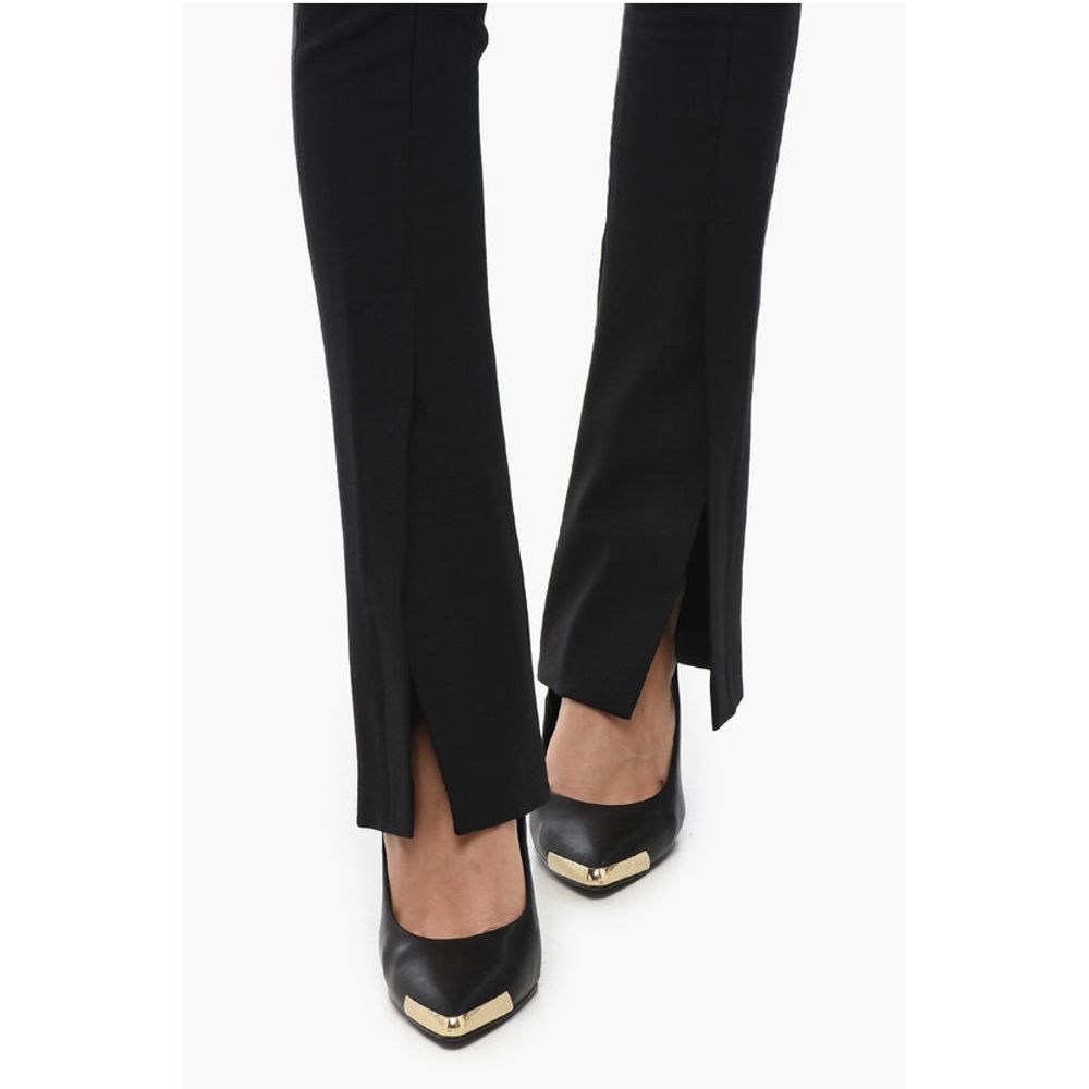 Flare Fit CORPORATE Pants WIth Bottom Slits