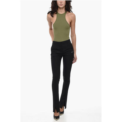 Flare Fit CORPORATE Pants WIth Bottom Slits