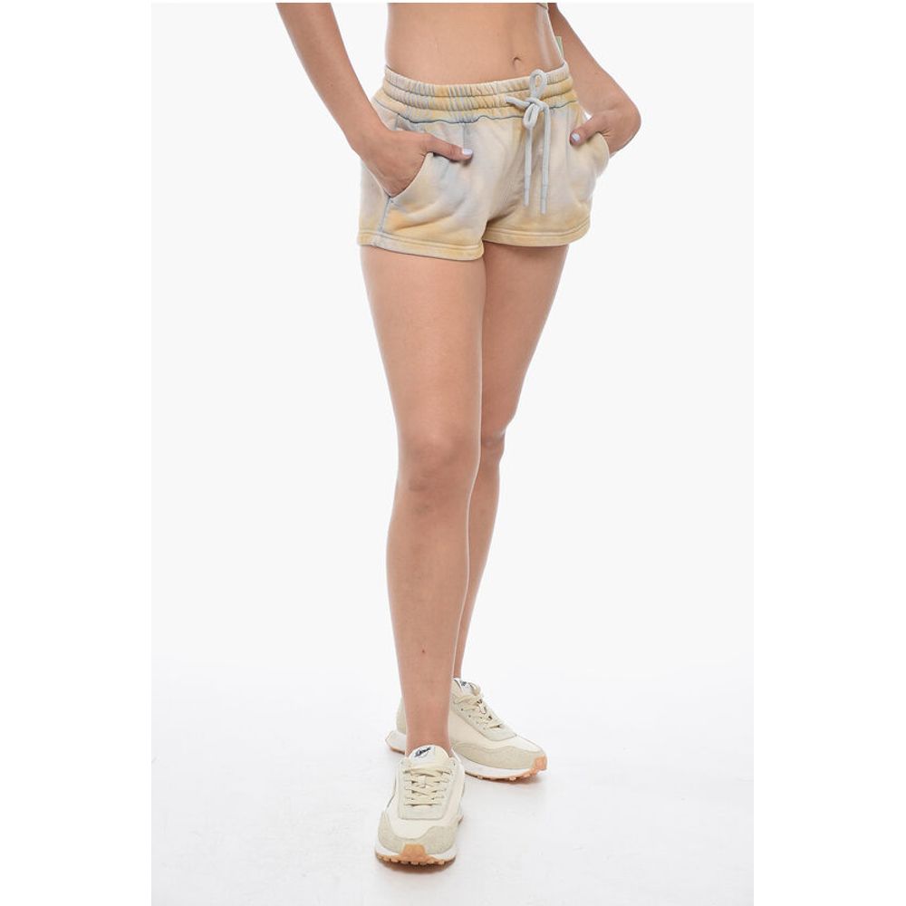 LAUNDRY Acid Wash Effect Shorts with Drawstring Waist