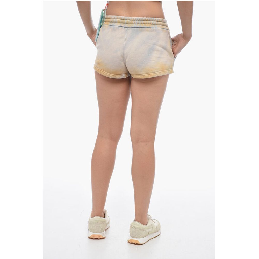LAUNDRY Acid Wash Effect Shorts with Drawstring Waist