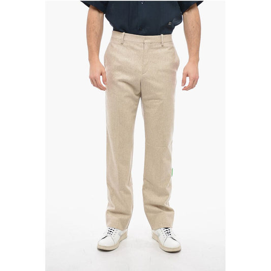 SEASONAL Virgin Wool Blend TAG Stright Fit Pants